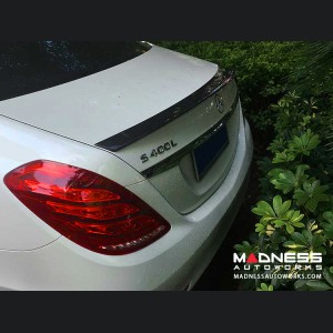 Mercedes-Benz S-Class W222 S400 S65 AMG Trunk Lip Spoiler - Carbon Fiber